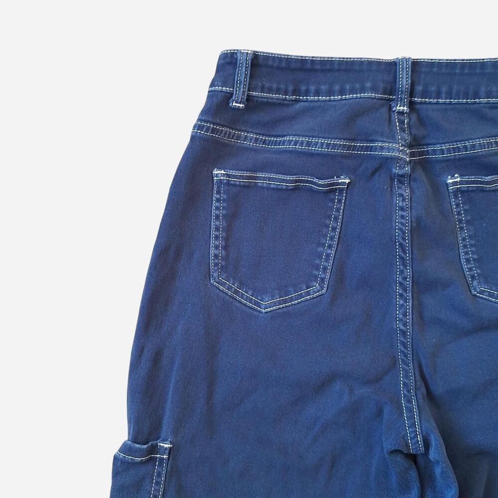 No-brand Women's Navy and White Trousers - Picture 4 of 6